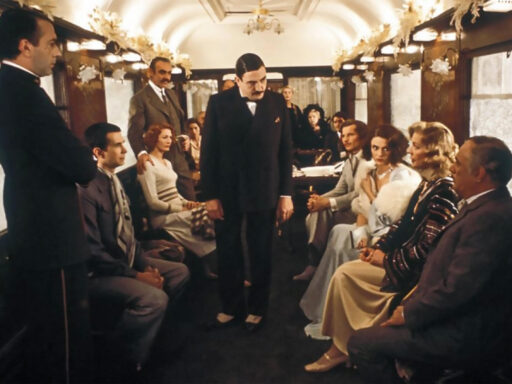 אלברט פיני, לורן באקול, אינגריד ברגמן, שון קונרי ועוד אינספור כוכבים אחרים, מתוך "רצח באוריינט אקספרס"